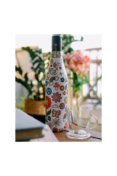 Les Artistes Paris Isı Yalıtımlı Çelik Termos 500ml Happy  Çok Renkli 500 ML - 8