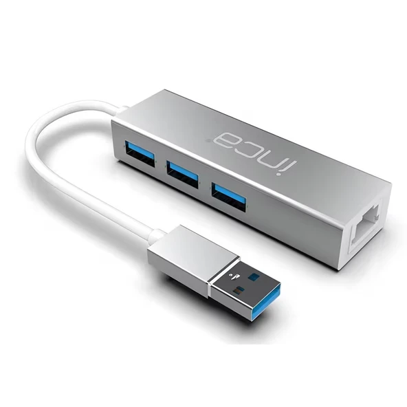 Inca IUSB-03T Hub USB 3.0+ RJ45 Ethernet