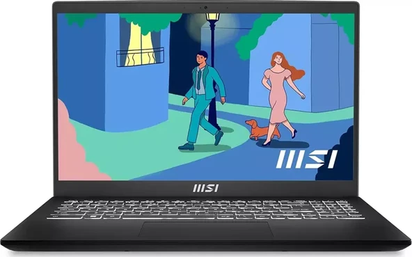 MSI Modern 15 B12MO-676XTR i5-1235U 16 GB 512 GB SSD Iris Xe Graphics 15.6" Full HD Notebook - Resim 1