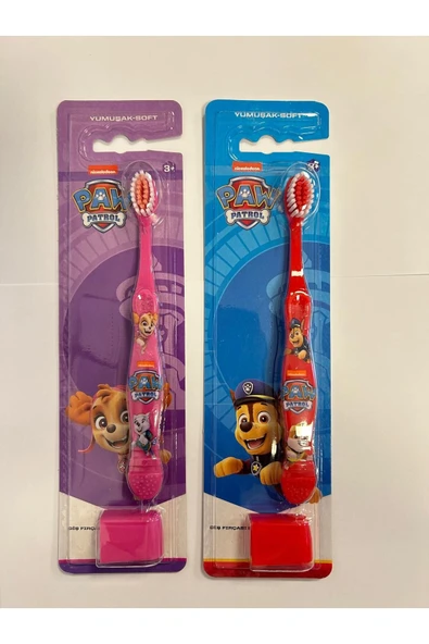 PAW PATROL ÇOCUK DİŞ FIRÇASI ERKEK/KIZ 2 Lİ SET