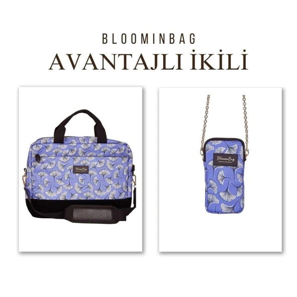 Bloominbag Blow A Wish 13-14 İnç Laptop / Macbook Ve Telefon Çantası