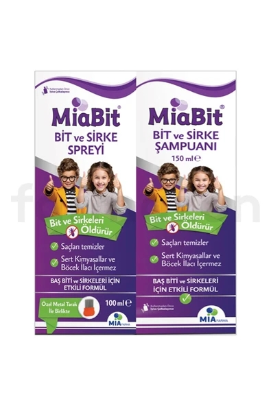 MİABİT BİT SPREYİ 100 ML + ŞAMPUAN 150 ML - ÇELİK TARAK HEDİYELİ