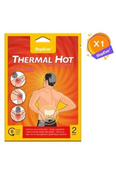 Thermal Hot Sıcak Terapi Flasteri - 1x2 Adet