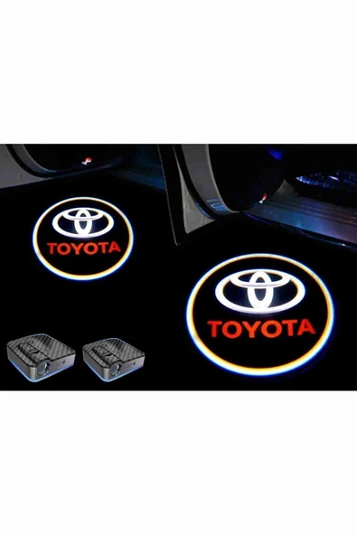 Velonova   Toyota Kapı Altı Logo Kapı Altı Led Mesafe Sensörlü Pilli Yapıştırmalı Yeni Nesil