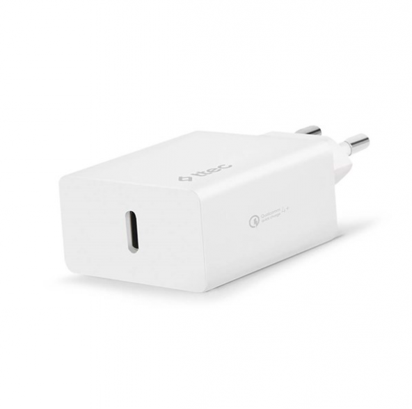Ttec SmartCharger USB-C (Kablosuz) 20w Seyahat Şarj Aleti - Beyaz
