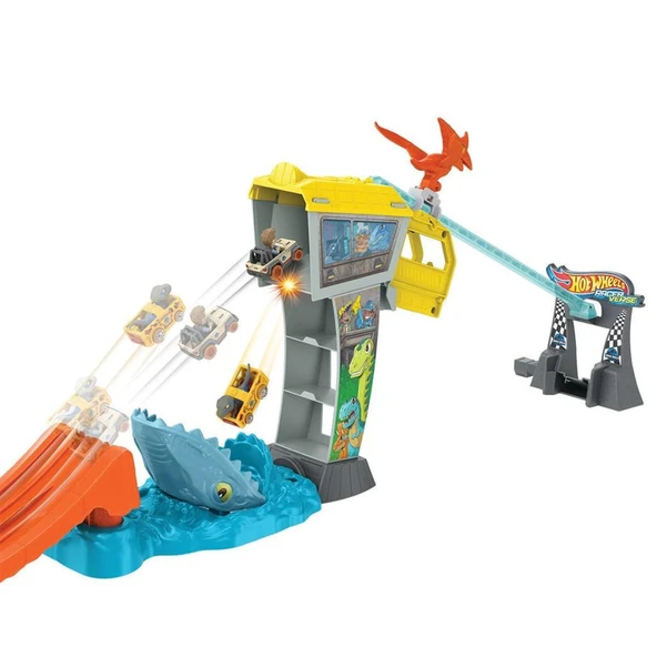 Nessiworld  HTP12 Hot Wheels Racerverse Jurassic Pist Seti - Resim 4