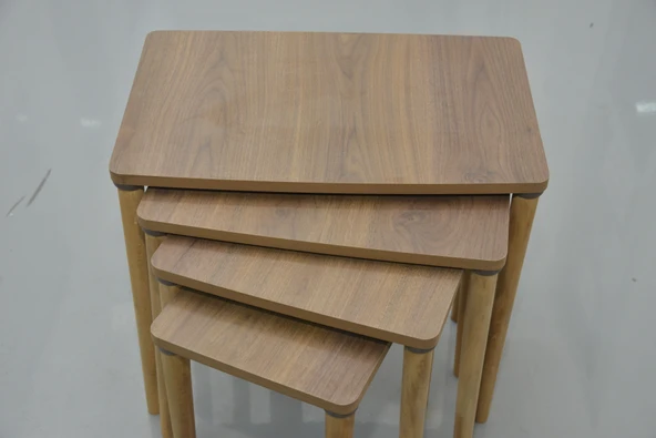 ES zigon sehpa 4 lü ahşap ayak klasik - 7