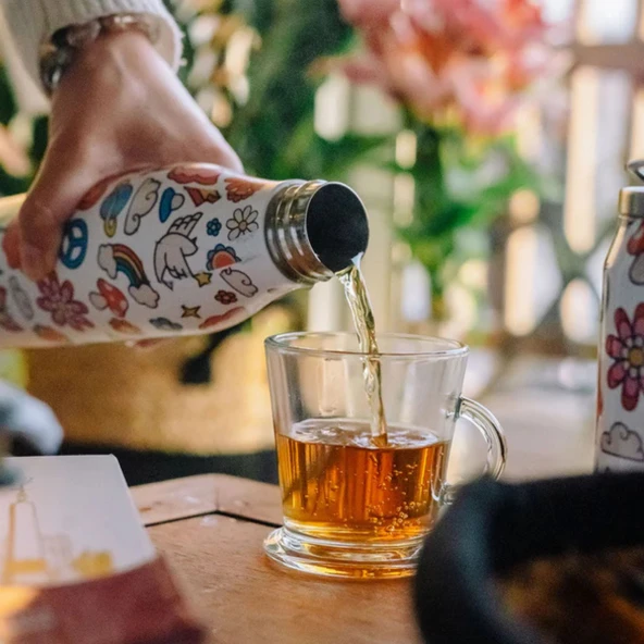 Les Artistes Paris Isı Yalıtımlı Çelik Termos 500ml Licorne Night  Çok Renkli 500 ML - Resim 9