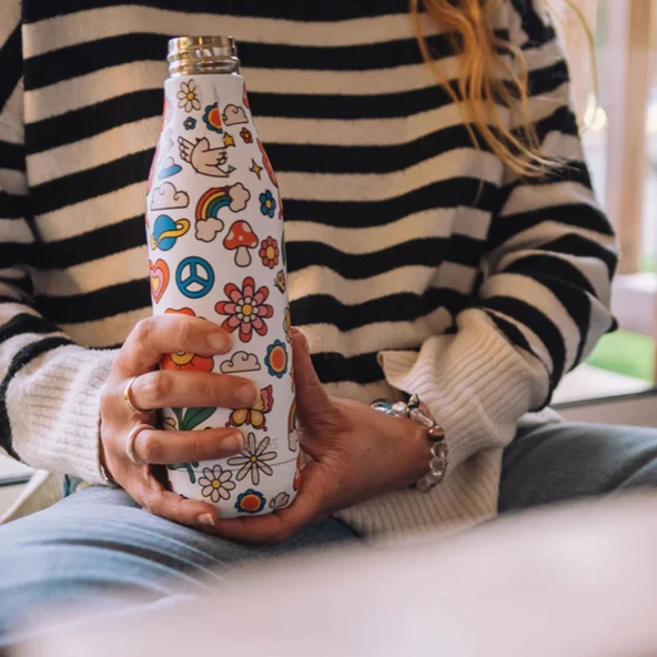 Les Artistes Paris Isı Yalıtımlı Çelik Termos 500ml Licorne Night  Çok Renkli 500 ML - Resim 10