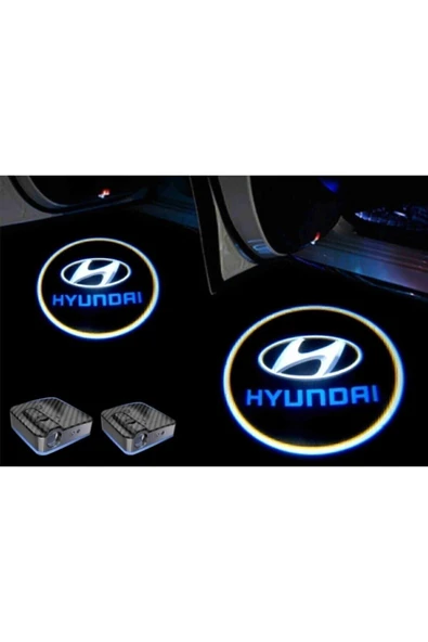 Velonova   Hyundai Kapı Altı Logo Kapı Altı Led Mesafe Sensörlü Pilli Yapıştırmalı Yeni Nesil