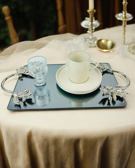 Flame Söz Nişan Kahve Tepsisi