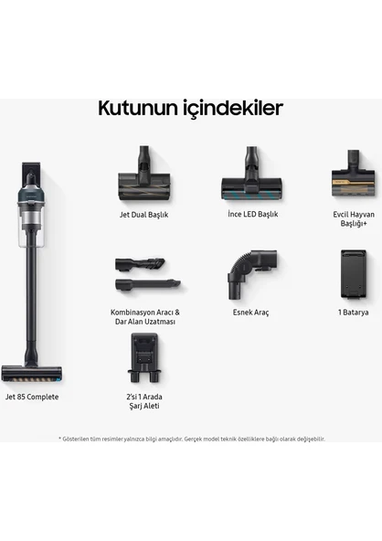 Samsung Jet 85 VS20C8524TB/TR Şarjlı Dikey Süpürge - 2