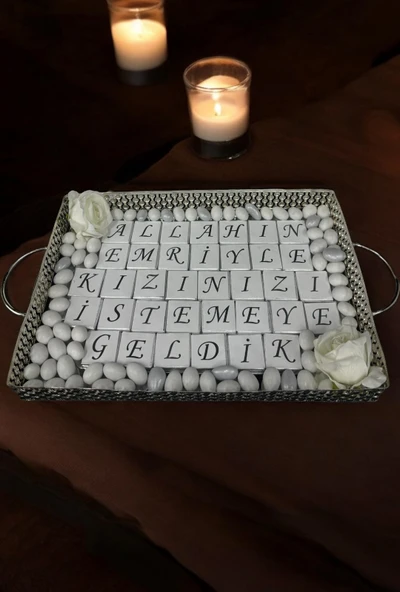 Haven Kız İsteme Çikolatası ve Kız İsteme Çiçeği Seti gümüş - 3