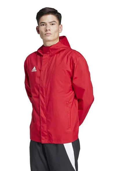 Adidas ENT22 AW JKT ADIK4009 Kırmızı Erkek Spor Yağmurluk
