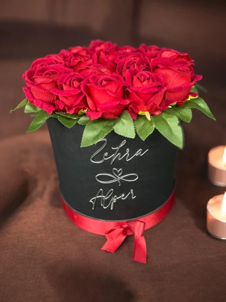 Glow Kız İsteme Çikolata ve Kız İsteme Çiçeği Seti gümüş - 2