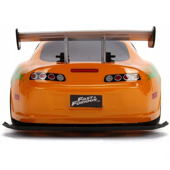 1:10 Fast & Furious 1995 Kumandalı Brian's Toyota Supra Drift Turbo Araba - 5