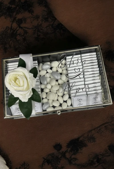 Tide Cam Kutu Kız İsteme Çikolatası gümüş - 2