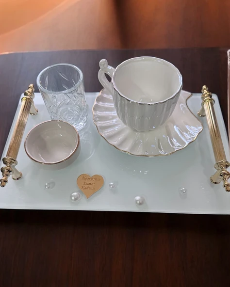 Bonding Gold Söz Kahve Tepsisi  BRONZ