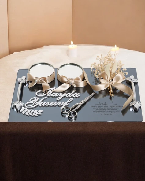 Harmony Gümüş Söz Yüzük Tepsisi gold