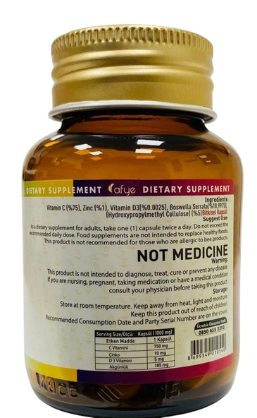 Afye Vitamin C Plus 1000 mg  (30 Kapsül) - 2