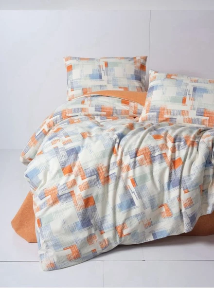 Cotton Box Flanel Nevresim Takımı Çift Kişilik Rina Kiremit ürün görseli