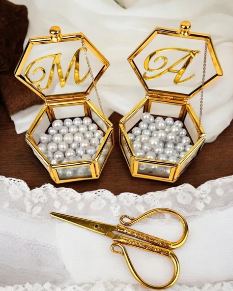 Viva Gold Altıgen Yüzük Yükselticisi ve Söz Makası Seti BRONZ