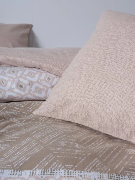 Cotton Box Flanel Nevresim Takımı Çift Kişilik Arrow Krem - 2