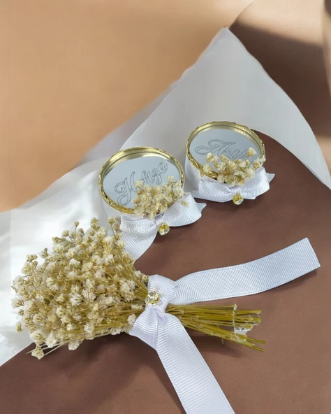 Shade Aynalı Yükselti ve Söz Makası Seti  Beyaz ürün görseli