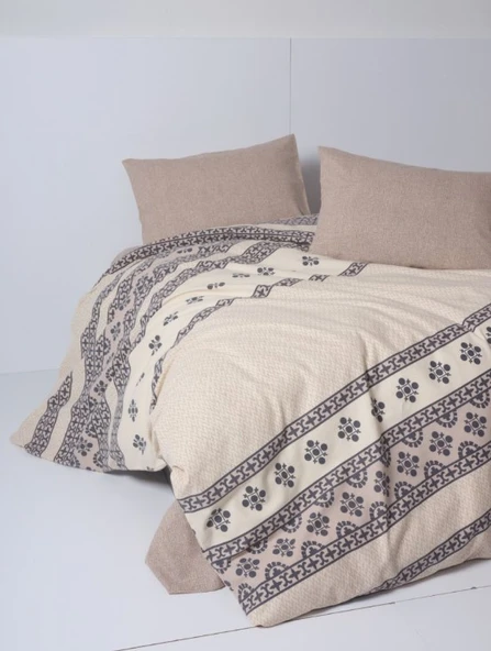 Cotton Box Flanel Nevresim Takımı Çift Kişilik Anita Karamel ürün görseli