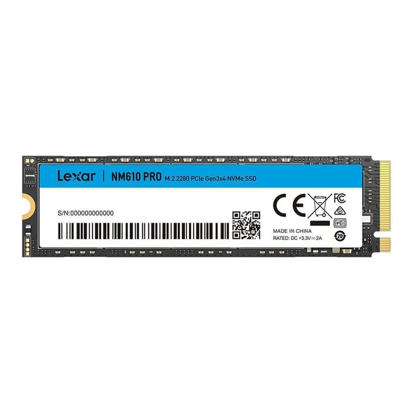 Lexar NM610PRO 500GB 3300-1700MB/s M.2 SSD Sabit Disk LNM610P500G-RNNNG - 2