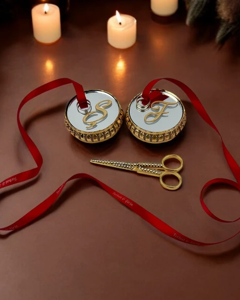 Neve Aynalı Yükselti ve Söz Makası Seti  Beyaz ürün görseli