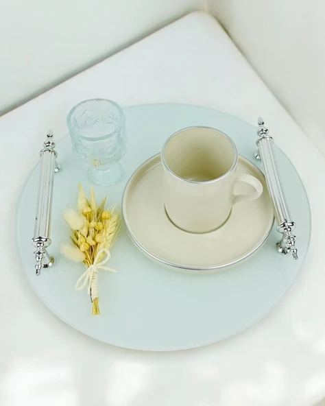 Union Nişan Kahve Tepsisi  gümüş