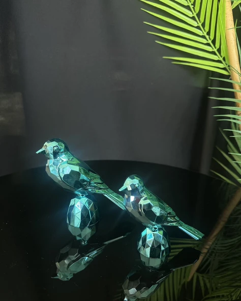 Lyra Dekoratif Kuş Siyah