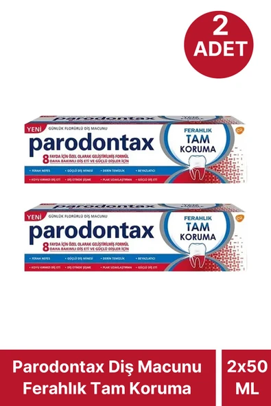 Parodontax Diş Macunu Ferahlık Tam Koruma 50 ml 2 ADET ürün görseli 1