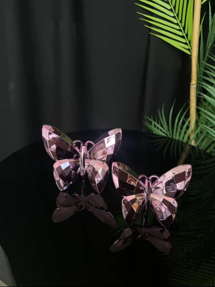 Halcyon Dekoratif Kelebek Pembe
