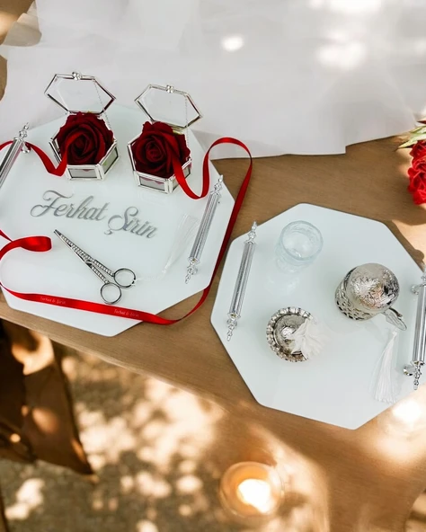 Unity  Beyaz Söz Tepsisi  mavi