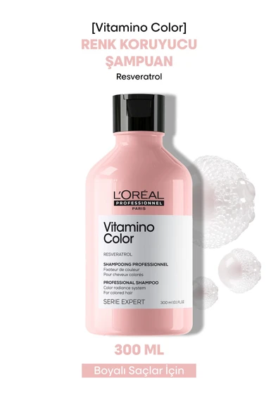 L'OREAL PROFESSİONNEL Serie Expert Vitamino Color Boyalı Saçlar Için Renk Koruyucu Şampuan 300ml