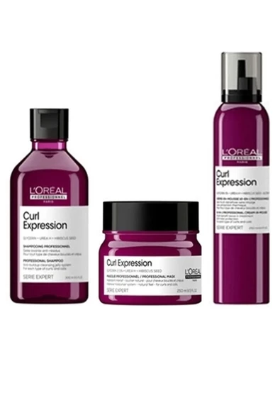 L'OREAL PROFESSİONNEL L'oreal Profossionnel Curl Expression Kıvırcık Saçlar İçin besleyici Set 300 ml