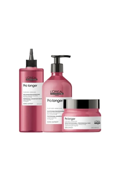 L'OREAL PROFESSİONNEL L'Oréal Professionnel Serie Expert Pro Longer -İncelmiş Uzun Saçlar İçin 3 lü Set...CYT478778455454.
