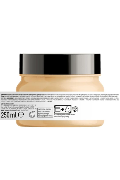 L'OREAL PROFESSİONNEL Serie Expert Absolut Repair Yıpranmış Saçlar Için Onarıcı Altın Maske 250ml - 8