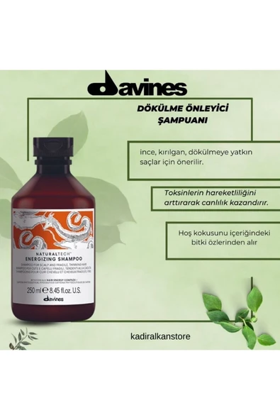 DAVİNES İnce Kırılgan Saçlar İçin Dökülme Önleyici Şampuan-250ml 655Trusty1981