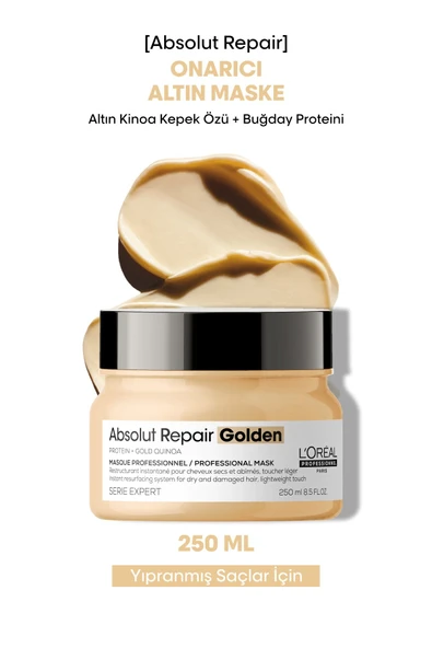 L'OREAL PROFESSİONNEL Serie Expert Absolut Repair Yıpranmış Saçlar Için Onarıcı Altın Maske 250ml