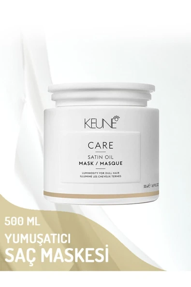 KEUNE Satin Oil Kuru ve Cansız Saçlar Için Yumuşatıcı Bakım Maskesi 500 ml