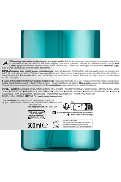 L'OREAL PROFESSİONNEL Serie Expert Scalp Advanced Hassas Saç Derisi Için Profesyonel Şampuan 500ml - 5