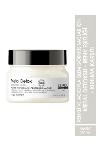 L'OREAL PROFESSİONNEL Serie Expert Metal Detox, Profesyonellerin Süper Detox Formülü Saç Bakım 3 'lü Set - 3