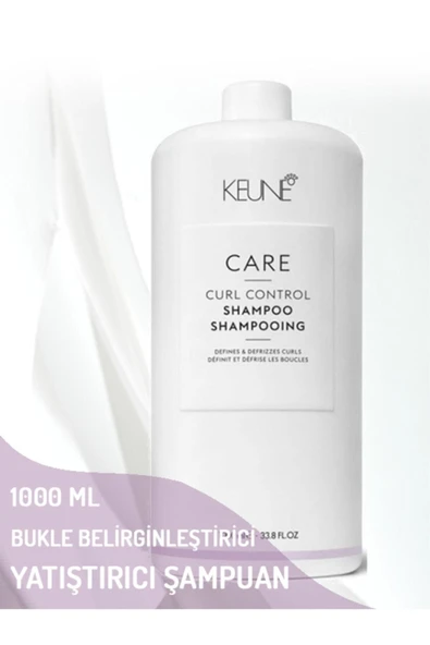 KEUNE Curl Control Dalgalı Ve Kıvırcık Saçlar Için Bukle Belirginleştirici Ve Yatıştırıcı Şampuan 1000 ml