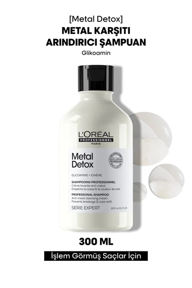 L'OREAL PROFESSİONNEL Serie Expert Metal Detox Renkli Ve Açıcı Ile Işlem Görmüş Saçlar Için Metal Ka