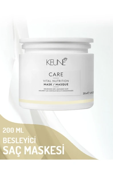 KEUNE Vital Nutrition Derinlemesine Besleyici Saç Bakım Maskesi 200 ml - 2