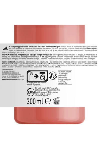 L'OREAL PROFESSİONNEL Serie Expert Inforcer Kırılma Karşıtı Güçlendirici Şampuan 300ml - 3