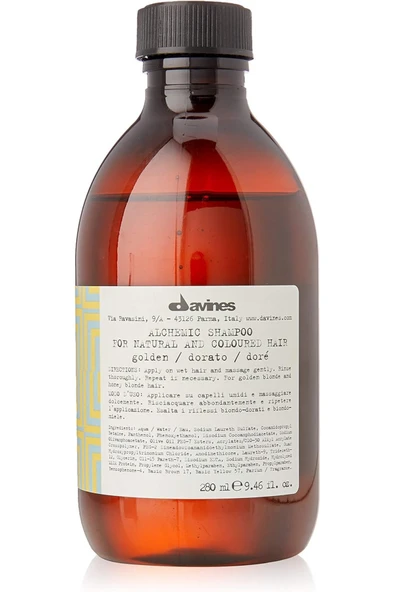 DAVİNES KRASOTA Alchemic Shampoo Golden Sarı Saçlara Özel Şampuan 280ml 8004608258957 KR.8345.P217